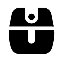 Air fryer icon vector illustration