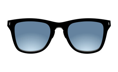Realistic sunglasses. Summer glasses for eye protection