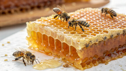 honeycomb with honey