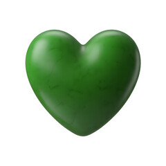 green heart transparent background png