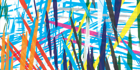 Abstract colorful paint brush and strokes, stripes pattern background. colorful nice brush strokes and hand drawn background. modern beautiful grunge and scribble pattern background