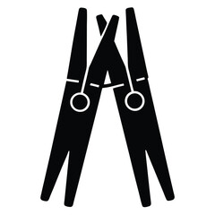 Clothespins Laundry Tool Icon