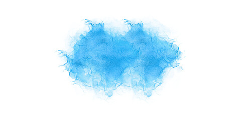 blue watercolor paint stroke background.