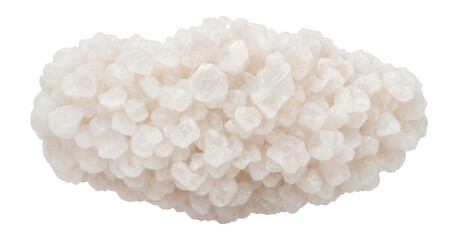 Granular gypsum sample with white to slightly pinkish hue and crystalline structure