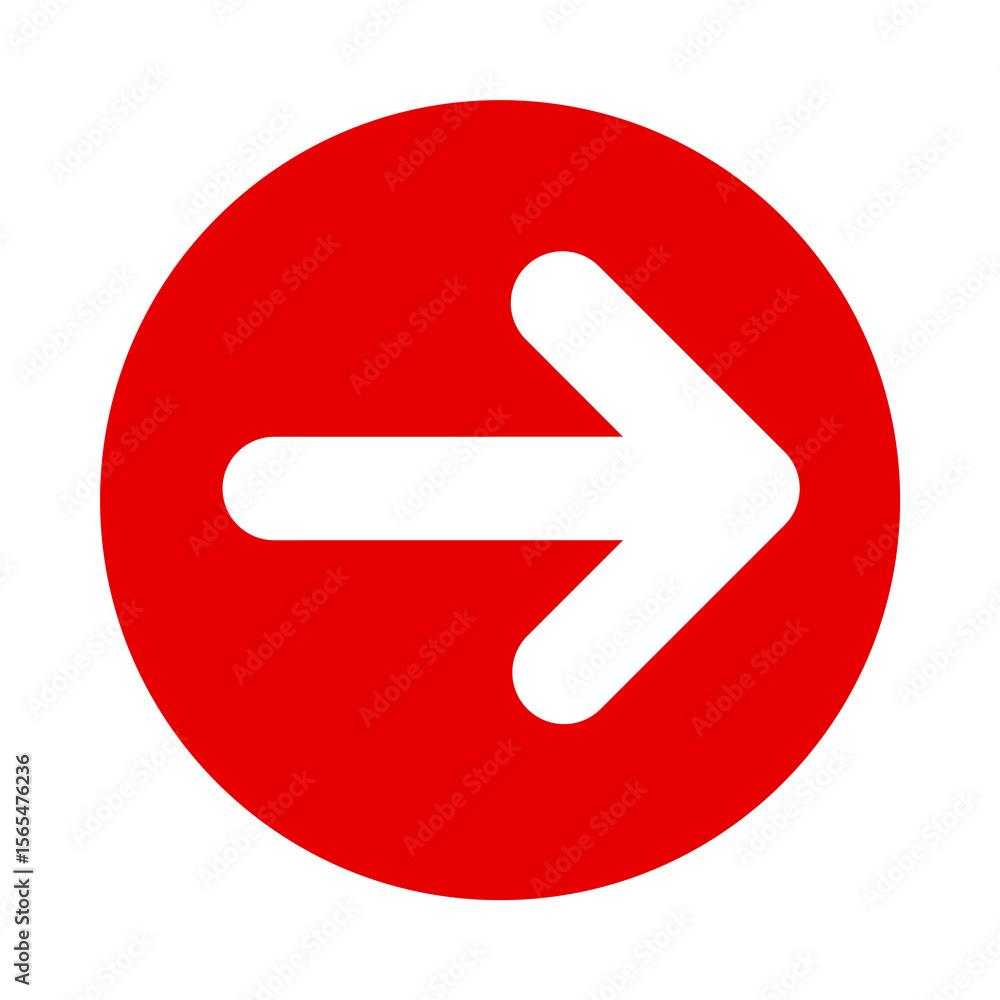 Poster this 3d red arrow icon clearly directs the user right, symbolizing the next step in web navigation