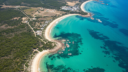 Mapping drone surveying coastal area for development