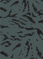 Seamless zebra skin pattern with isolated abstract hand drawn art wild leopard animal tiger skin background elements in black and white colors.Leopard , zebra and tiger mix furry skin seamless pattern