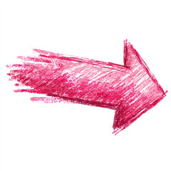 Hand-Drawn Pink Arrow Marker Sketch Direction Indicator
