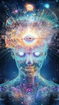 Consciousness neural field: cerebral activity, rational condition, psychic function, awareness network, sensory pathway, personal impression, emotional feature, cognition domain,