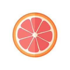 Grapefruit Food Icon Isolated on a Transparent Background 