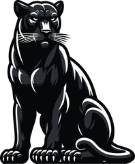 Obraz premium A Panther Vector clipart illustration