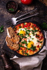 Shakshuka, traditional Jewish breakfast dish