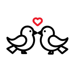 Red Heart Silhouette With Transparent Background love symbol