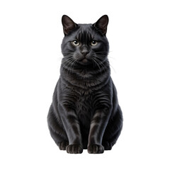 Obraz premium black cat transparent background png