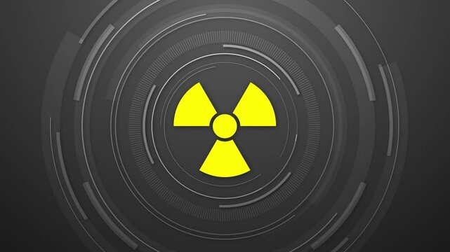 Abstract HUD circles background loop - Radiation