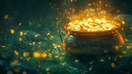 A Magical Pot Overflowing With Golden Coins