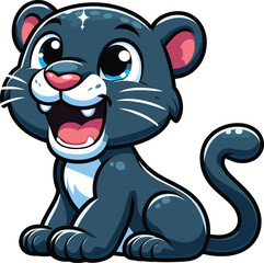 Obraz premium A Panther Vector clipart illustration