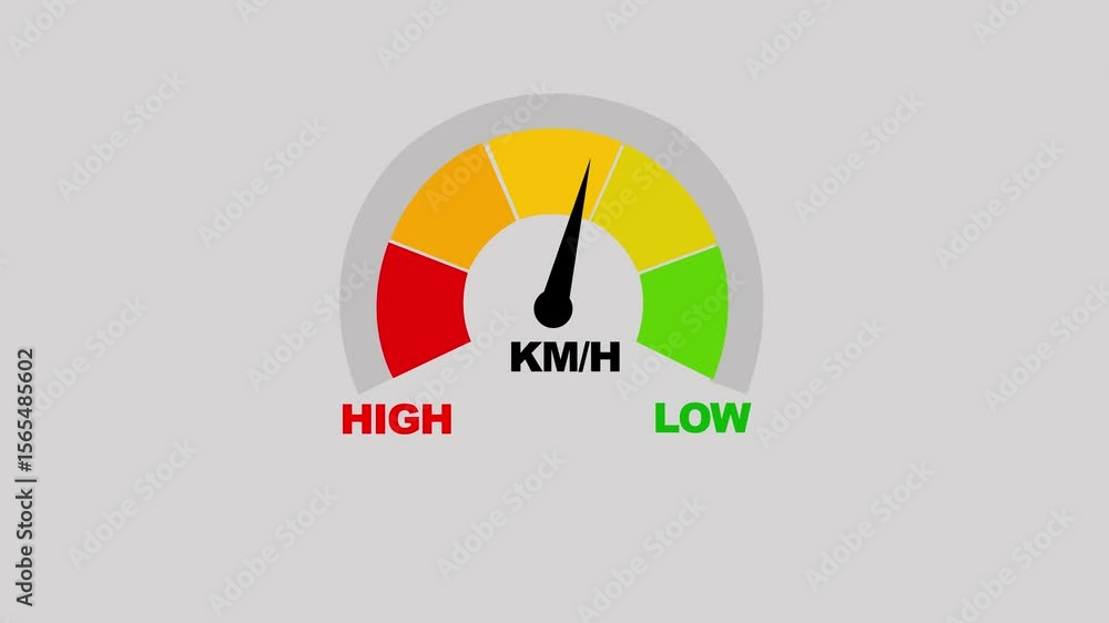 Aufkleber simple speedometer icon. risk concept on speedometer. abstract concept graphic element of speedomete