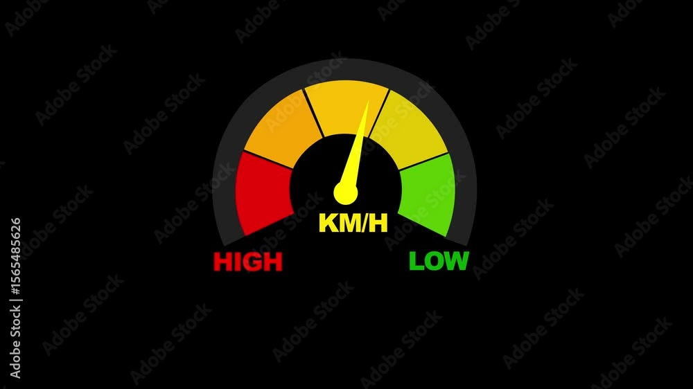 Aufkleber simple speedometer icon. risk concept on speedometer. abstract concept graphic element of speedomete