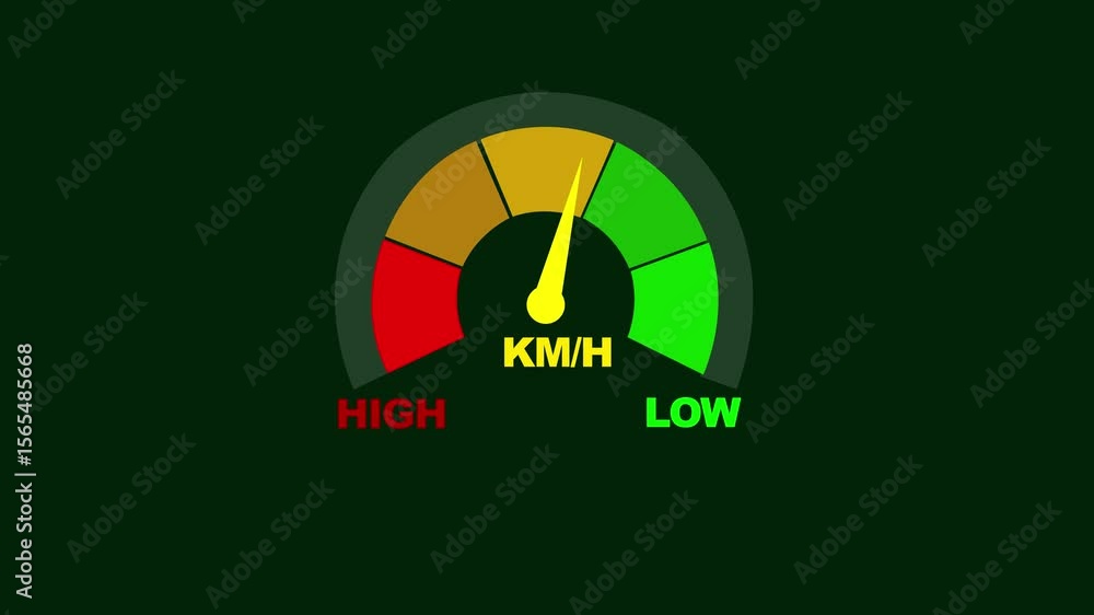 Aufkleber simple speedometer icon. risk concept on speedometer. abstract concept graphic element of speedomete