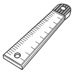 Measuring tape with black markings ruler measurement