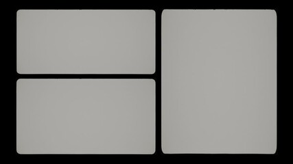 Old Vintage Film Split Screen Frame Mattes Seamless 4K Video Background Overlat Loop Effect - Powered by Adobe