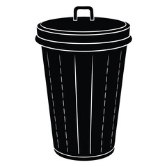 dustbin with lid garbage trash can