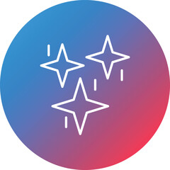Flare Line Gradient Circle Background Icon
