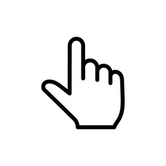 Vector Icon of a Hand Gesture Indicating Attention