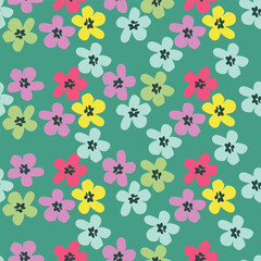 seamless pattern with flowers