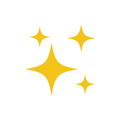 Star sparkle shine icon. clean icon vector isolated on white background