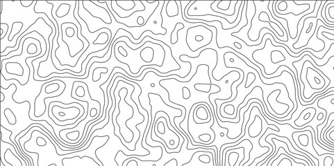 Obraz premium Abstract design with seamless pattern with lines topographic map. Sea map area space geometric strip grid line topo map. Abstract topographic contours map background. geographical map shades