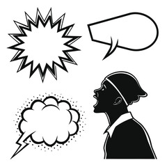 comic speech bubbles