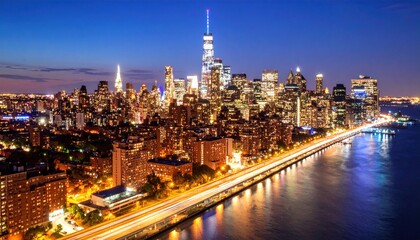 Night Lights of the City Stunning Urban Skyline