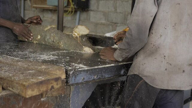 Master Woodworker in Action - Crafting with Precision and Skill