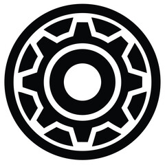 Industrial Gear Icon  Engineering, Mechanics, and Machine Design