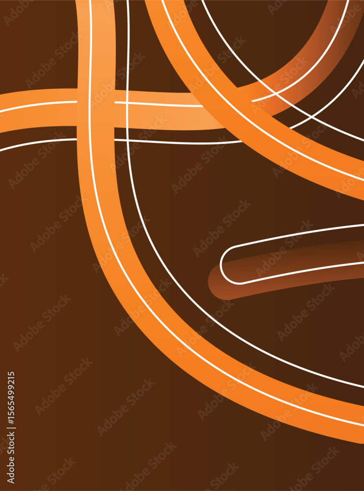Fototapete Gradient colors Lines with smooth shapes pattern  Abstract Vector Design Elements for Backgrounds, Patterns, Posters and Banners. Ribbons. Spiral Geometric Graphics