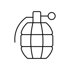 Grenade Explosive Weapon Line Icon
