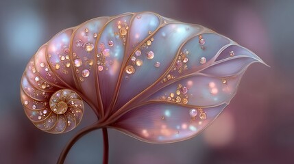 Enchanted Leaf: A Digital Fantasy Artwork