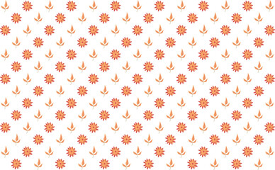 Stylish vector pattern with tropical floral elements blooms leaves. Great for modern fabric, surface design, and wrapping paper.


