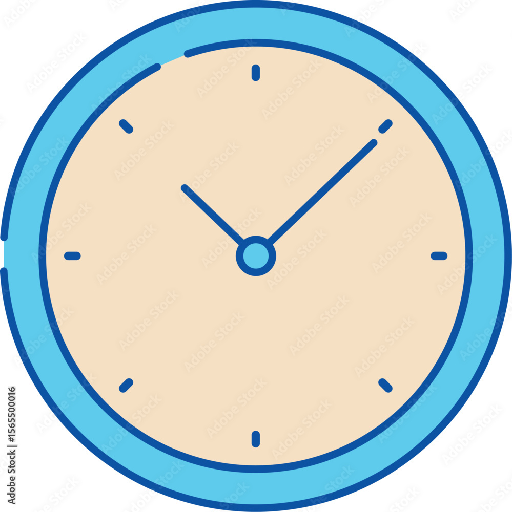 Poster collection of stylized business hours icons featuring clock symbols opening times and operational st