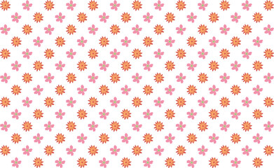 Stylish vector pattern with tropical floral elements blooms leaves. Great for modern fabric, surface design, and wrapping paper.

