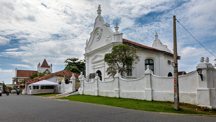 The city of Galle with the fortress in Sri Lanka