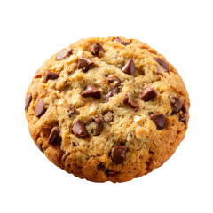 Chocolate Chip Cookie Brown Golden isolated on a transparent background