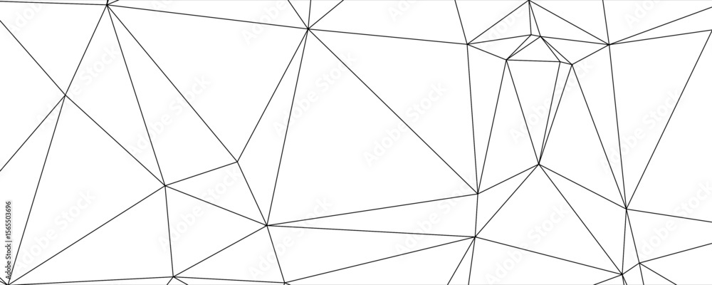 Poster triangles shapes connections creative vector graphic on white background. connected triangles shapes