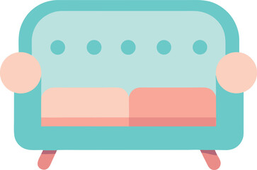 Pastel Sofa Icon – Minimalist Furniture & Living Room Design