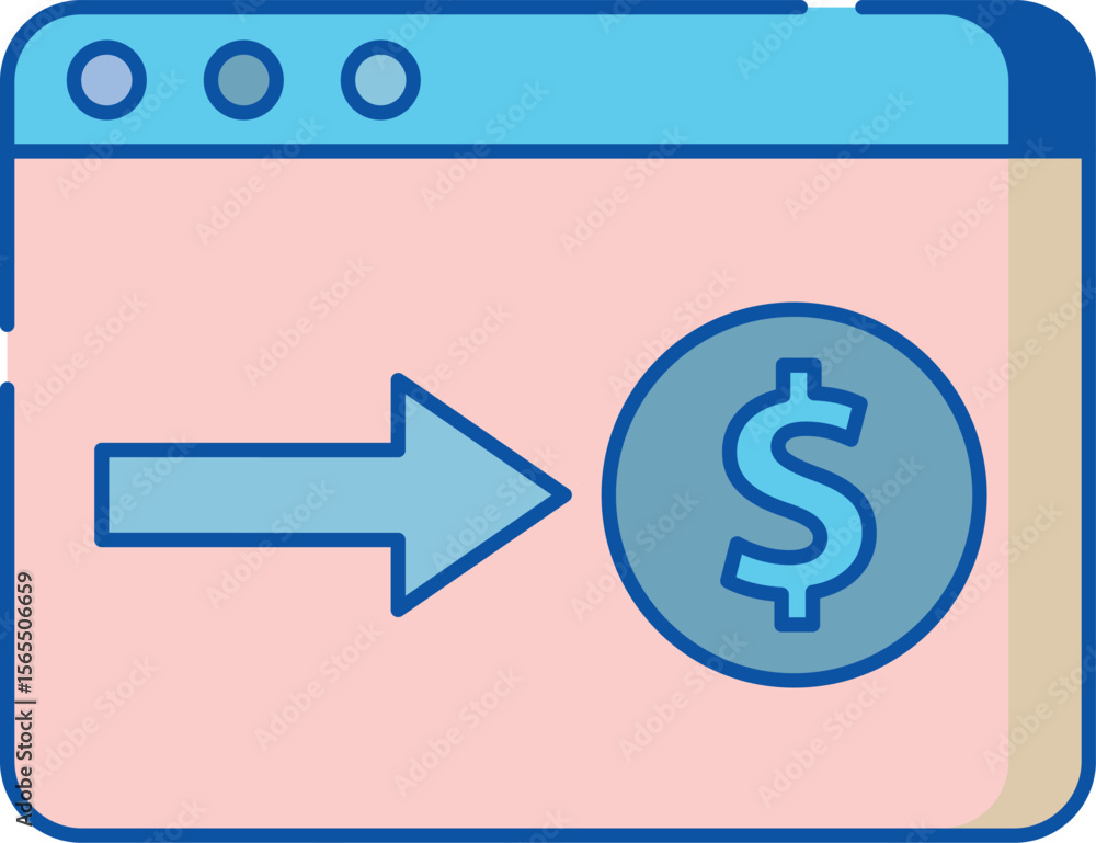 Poster modern and clean icon representing estimated import fees with clear visual elements for financial an