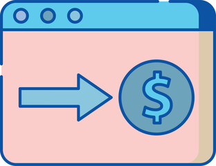 Modern and clean icon representing estimated import fees with clear visual elements for financial and trade applications