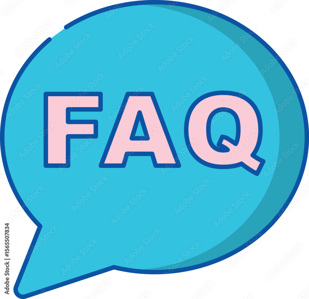 Poster versatile icon set featuring common questions and answers ideal for web and app interfaces
