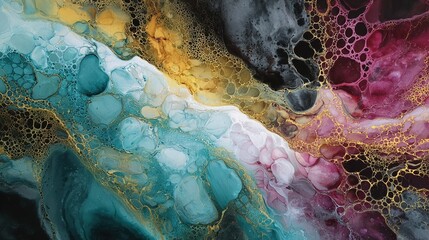 Abstract Watercolor Painting